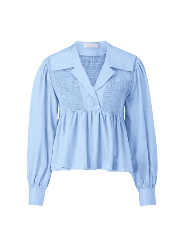 Rich & Royal Bluse mit Peplum in Skyway Blue