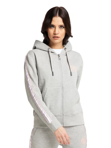 Carlo Colucci Kapuzensweatjacke Cattaruzza in Grau Meliert