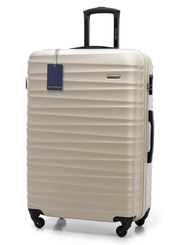 Wittchen LARGE SUITCASE FROM ABS WITH LUGGAGE TAG in Beige