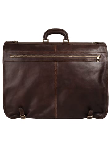 piké Kleidersack echt Leder in dunkelbraun