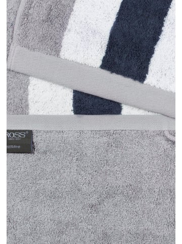 Ross 4 X Handtuch im Set Doubleface Stripes in Grau