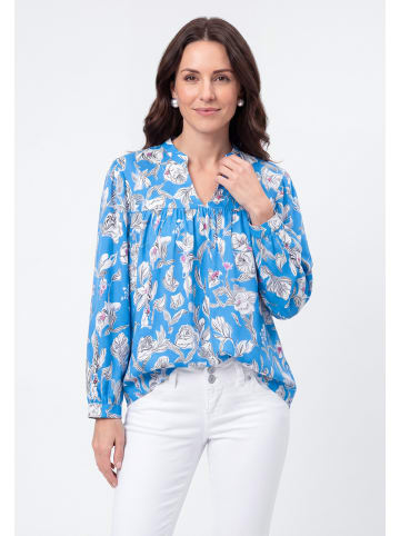 usha BLUE LABEL Women Blouse in Multicolor Sky Blue
