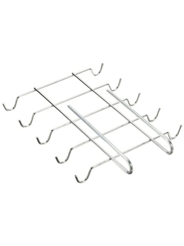 Wenko Schrankeinhänger - Tassenhalter in Silbern, (B) 22 x (H) 5 x (L) 28 cm