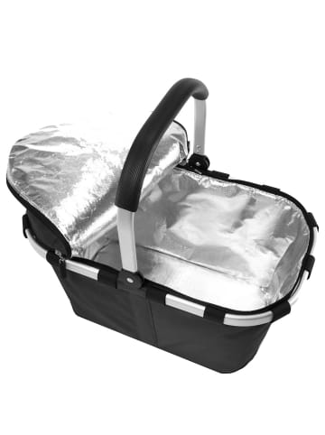 Reisenthel thermo carrybag ISO - Einkaufskorb mit Kühlfunktion 29 cm (twist silver) in schwarz