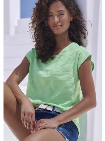 Vivance by Lascana Kurzarmshirt in grün, creme