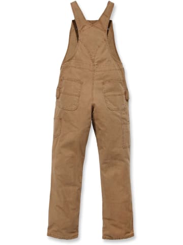 CARHARTT Latzhose "Crawford Bib 102438" in Braun
