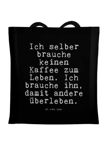 Mr. & Mrs. Panda Shopping Tasche Ich selber brauche keinen... mi... in Schwarz