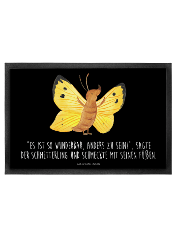 Mr. & Mrs. Panda abstreifer Schmetterling Zitronenfalter mit Spruch in Schwarz