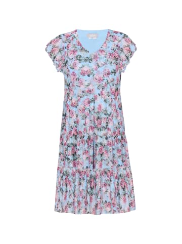 Usha Women Dress in blue multicolor