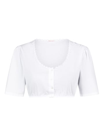 Nina von C. Dirndl-Bluse Keulenärmel in weiss