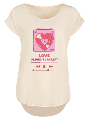 F4NT4STIC Long Cut T-Shirt Love Oldies Playlist  Valentinstag in Whitesand
