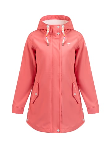 Schmuddelwedda Kurzmantel Aus Softshell in Korallenpink