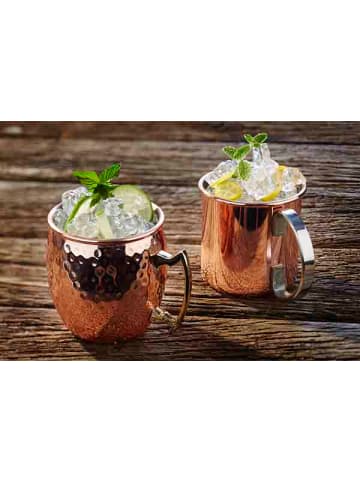 APS Cocktailbecher 4er Set "MOSCOW MULE" in Kupferoptik Ø 9 cm, H: 9 cm 