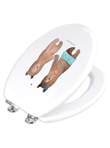 Mr. & Mrs. Panda Klo-Deckel Bär Freundin ohne Spruch in Weiß