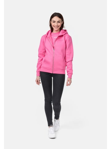 smiler. Kapuzensweatshirtjacke grin. in PINK