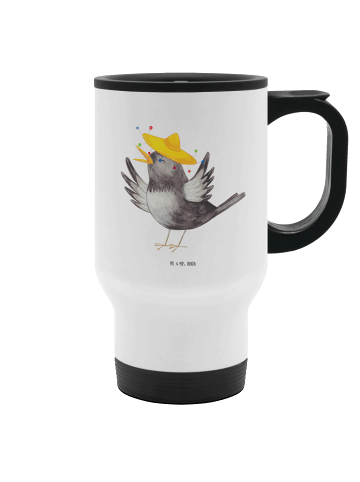 Mr. & Mrs. Panda Becher Rabe Sombrero ohne Spruch in Weiß