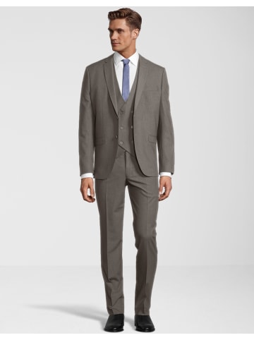 Steffen Klein Anzug Slim-Fit in taupe