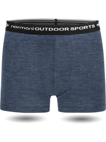 Normani Outdoor Sports 2er Pack Herren Merino Boxershorts in Navy
