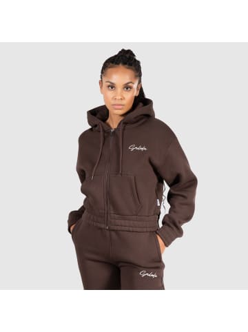 SMILODOX Zip Hoodie Eleen in Braun