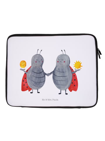 Mr. & Mrs. Panda Notebook Tasche Sternzeichen Zwilling ohne Spruch in Weiß