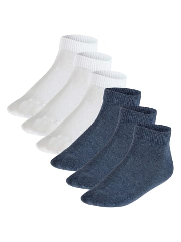 Falke Socken 6er Pack in Weiß/Blau