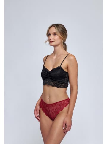 SNOCKS Brazilian Slips aus Spitze in Dunkelrot