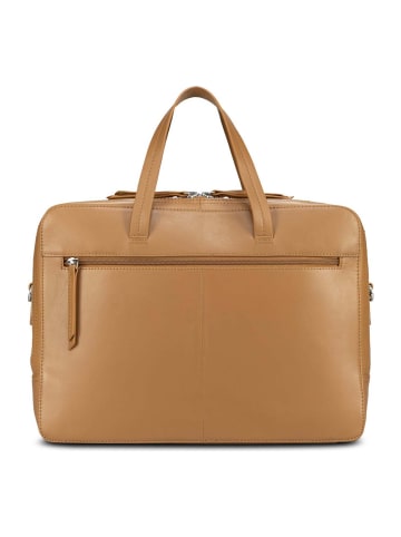 Jost Arva Aktentasche Leder 36 cm Laptopfach in toffee
