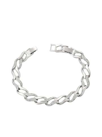 faina Women Curb Chain Bracelet in Silver