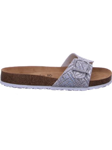 Tamaris Bio-Pantolette in silber