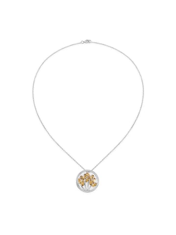 Rafaela Donata Kette Tree of Life aus Sterling Silber mit Citrin in silber