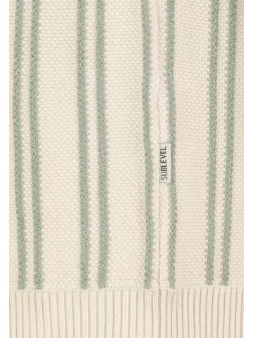 Sublevel Klassisches Kurzarm Poloshirt Rippbündchen in Grün-2