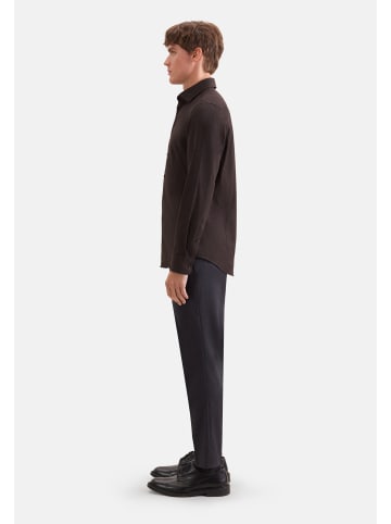 Seidensticker Flanellhemd Slim in Braun