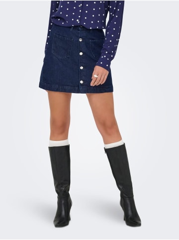 ONLY Jeansrock in Dark Blue Denim