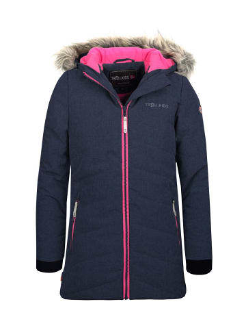 Trollkids Winterjacke "Lifjell" in Marineblau / Magenta