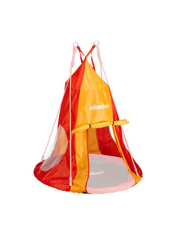 relaxdays Zelt für Nestschaukel in Rot/Orange - 110 cm