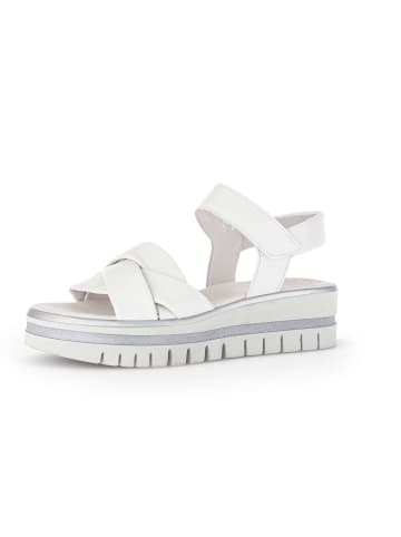 Gabor Plateau Sandalen in weiß