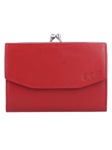Esquire New Silk Geldbörse Leder 13 cm rot