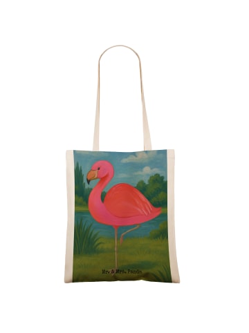 Mr. & Mrs. Panda Schultasche Flamingo Classic Design ohne Spruch in Weiß