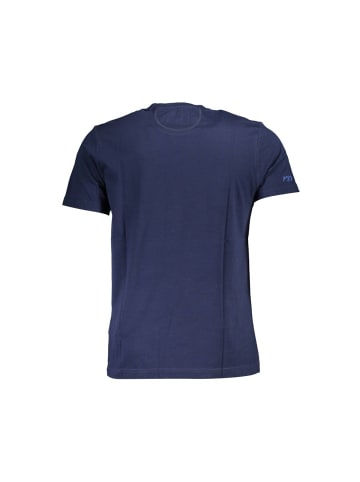 La Martina Blaues Baumwoll-T-Shirt