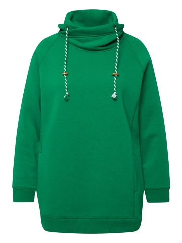 Ulla Popken Sweatshirt in smaragdgrün