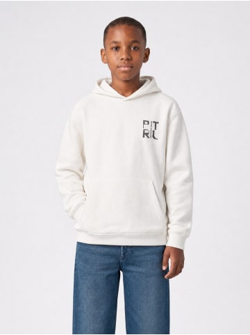 Petrol Industries Lässiger Hoodie mit Print Millplace in Weiß