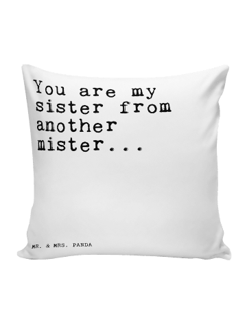 Mr. & Mrs. Panda Kopfkissen You are my sister... mit Spruch in Weiß