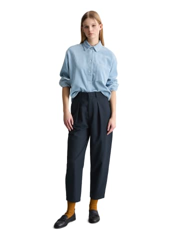 Marc O'Polo DENIM Cordbluse loose in Blue Dusk