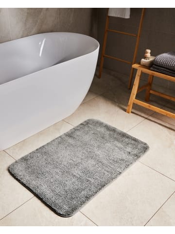 Beliani Badematte URLANA in Grau - (W) 60 x (L) 90 cm