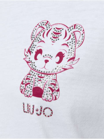 Liu Jo T-Shirt in weiß aubergine - 0001