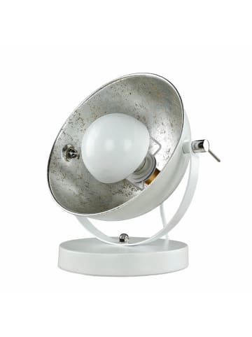 Licht-Erlebnisse Tischlampe in Weiß Silber