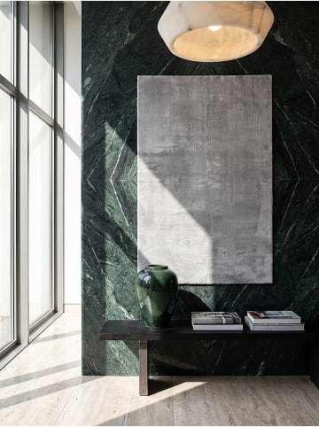 KADIMA DESIGN Läufer Uni rutschhemmend weich wohnlich Wohnzimmer Schlafzimmer in Grau