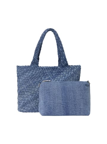 usha BLUE LABEL Women 2-In-1 Tote Bag Set in Blue