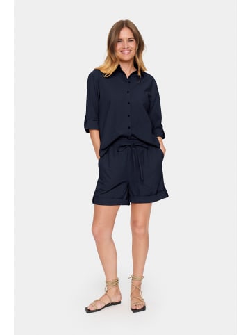 SAINT TROPEZ Shorts ZalindaSZ Gerade Passform in Night Sky