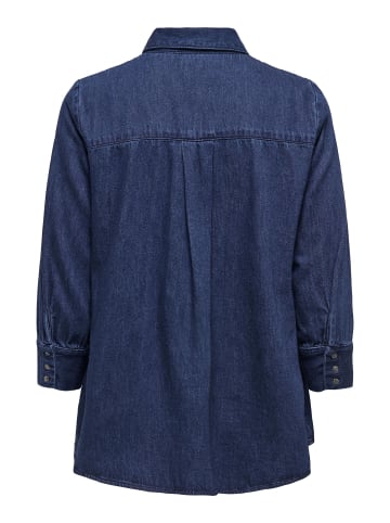 ONLY Jeanshemd in Dark Blue Denim